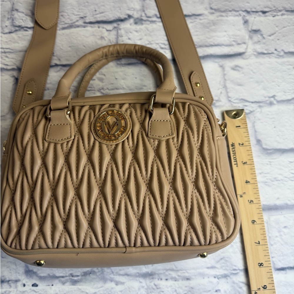 Valentino Orlandi Beige Quilted Crossbody Bag - Picture 9 of 15